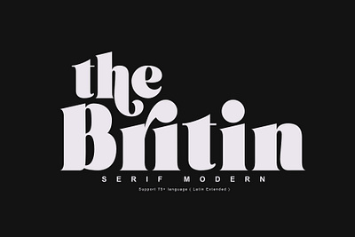 The Britin alternates badge font branding classy font clean font design font hipster font logo logotype logotypes modern font royal font serif font serif modern typography ui ux vector wedding font