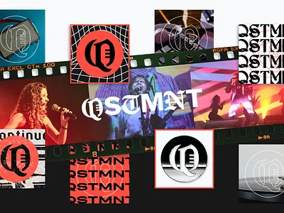 QSTMNT Project - LINK BELOW! ad branding clean corporate design editorial graphic design hip hop layout lofi logo logos music pop rap rock song