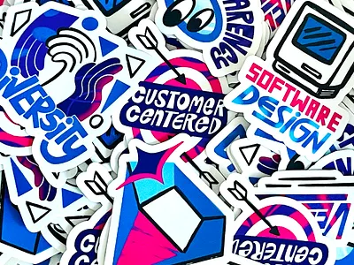 Gem values stickers colors drawing fun illustration illustrations sticker stickers values vibrant