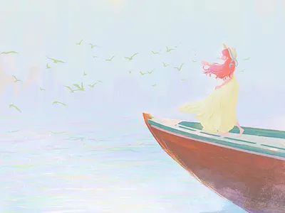 Summer and the Sea illustration