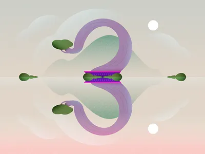 3 3 36 36daysoftype branding colors design illustration india landscape plants usa vector