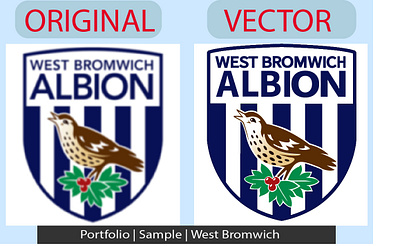 westbromwich club logo adobe illustrator adobe photoshop ai logo convert raster to vector design dribbble best shot graphicdesign logodesign redesign redraw vector vector tracing vector tracing logo
