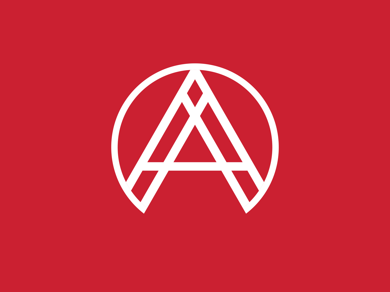 "A" few monograms admissions aspire branding education letter a lettermark logo monogram red typography