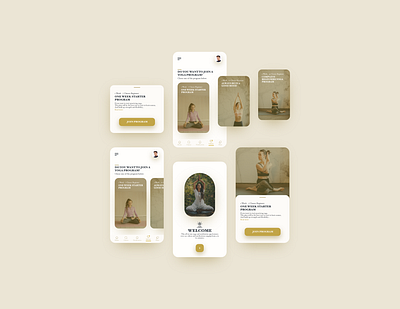 Yoga App branding design flat graphic design illustration logo minimal typography ui ux vector web website