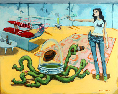 The Assignment acrylic octopus painting