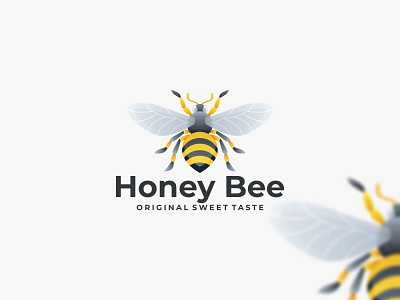 Honey Bee app bee logo branding design icon illustration logo typography ui ux vector