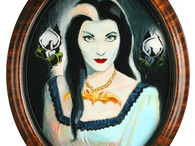 Lillian acrylic lillian munster munsters painting