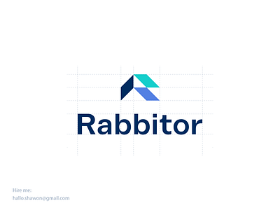 Rabbitor Logo Design app icon branding broker coding crypto cryptocurrency currency ecommerce logo ecosystem letter mark monogram logo logo design logos logotype popular logo real estate symbol tech data thefalcon token