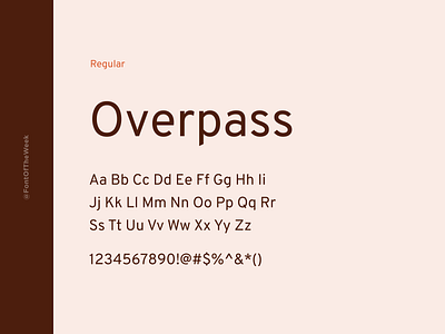 Overpass app design design design inspiration font font inspiration font of the week fotw free fonts free typeface google fonts graphic design interface type inspiration typeface typography ui user experience user interface ux web design