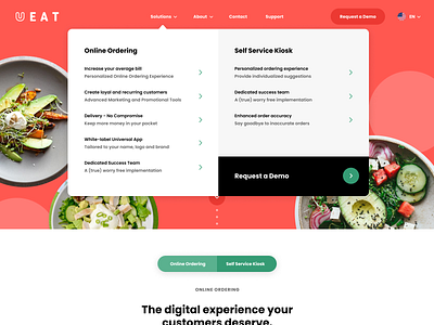 Split Solutions & Services Navigation Mega Menu