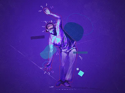 Proprioception - Tune Up Fitness artwork branding fitness illustration paper scan texture