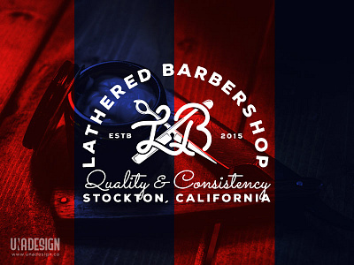 Lathered Barbershop 3d art branding design dribbble graphic designer graphicdesign handlettering lettering logo logodesign logomark logotype type