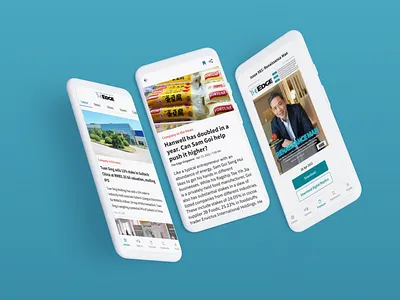 News App on Clay Mockup design mobile news app redesign ui ux web website