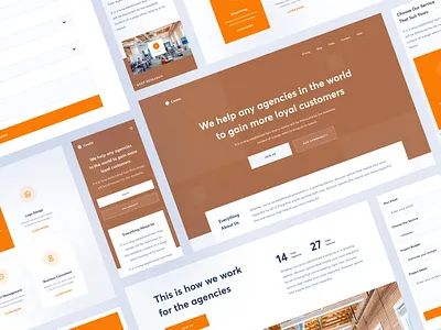 Castle - Marketing Agency Responsive Website advertising agency awwwards branding collaborate design form icons landing landing page layout marketing marketing site office portfolio site startup studio typography website