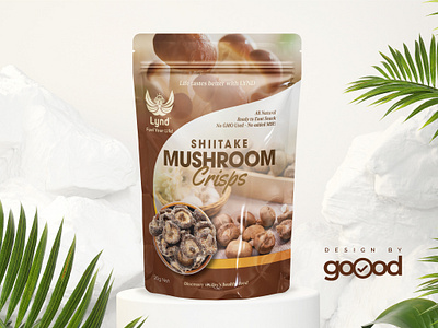 Thiết kế bao bì — GOOOD goood gooodvn lynd vietnam shiitake mushroom crisps thiet ke bao bi thiet ke dep thiet ke san pham
