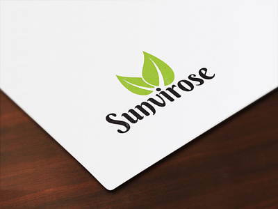 Sunvirose branding clean logo vector