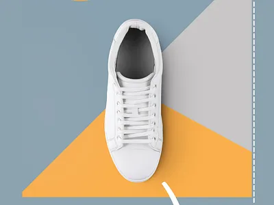 Blue Yellow Shoe New Brand Sale Story canva design facebook instgram socialmedia