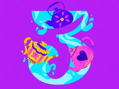 3 ~ Tres teteras 3 36daysoftype 36daysoftype08 tea teacup