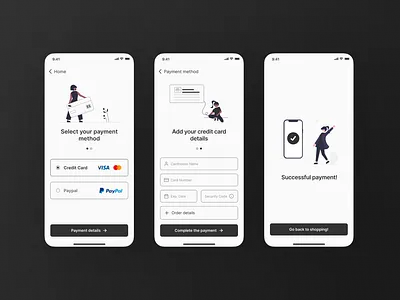 Credit Card Checkout • Daily UI 002 002 app dailyui figma ios mobile productdesign productdesigner ui uidesign uidesigner uiux ux uxdesign uxdesigner