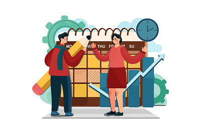 Appointment Illustration agenda appointment business calendar event illustration important management meeting online plan planner reminder schedule time