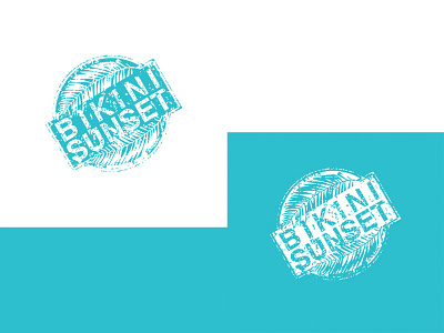 Bikini Sunset Logo art direction branding branding design design event branding illustration logo typography vector