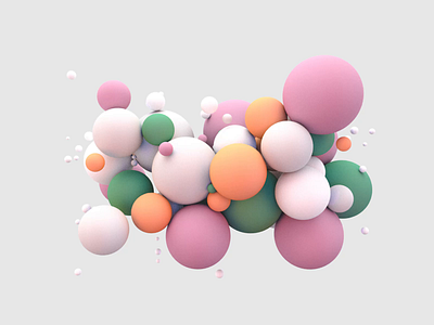 Balls 3d 3danimation abstract c4d cinema4d colors illustration minimal