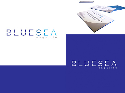 Blue Sea Anguilla Logo art direction branding branding design design event branding illustration logo typography