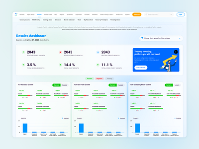 Trendlyne stock market trademark trading website uiux webdesign website design