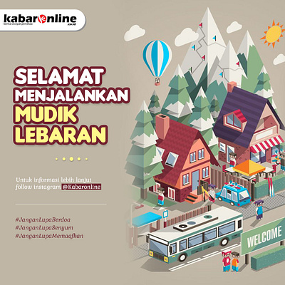 Mudik Lebaran design flat graphicdesign illustration infographic vector