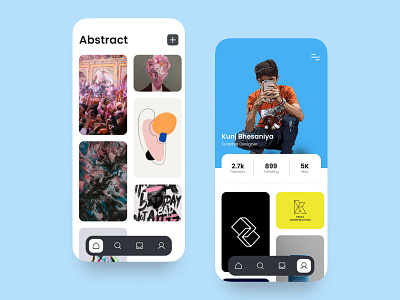 Abstract app design illustration ui uidesign uitrend uiux ux vector