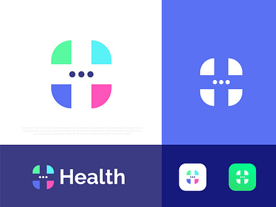 Health Logo Design । Medical Logo abstract best logo designer portfolio brand identity brand identity design branding business gradient h h logo illustration logo logo designer logo icon symbol logo mark logotype modern logo typography