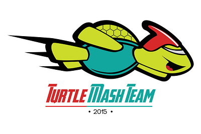 Logo Turtle Mash Team design flat graphicdesign illustration infographic logo vector