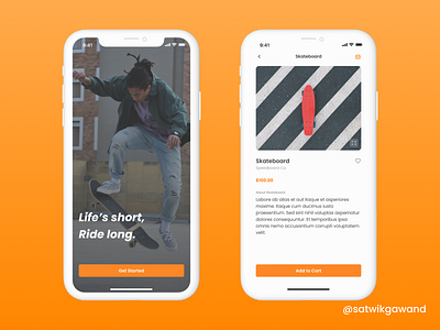 028 - Skateboard App app app design app ui concept concept design design figma mobile ui uidesign