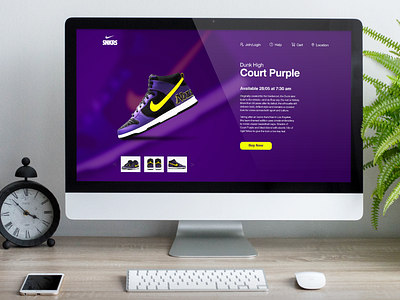 Nike Product Page design nike shoes product page ui ux web