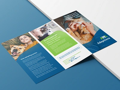 Adoption Brochure | Animal Welfare League branding brochure collateral design editorial graphic design layout print typography