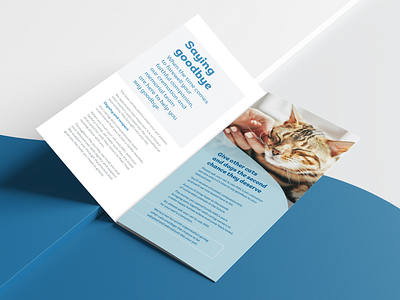 Cremation Brochure | Animal Welfare League branding brochure design editorial graphic design layout print typography