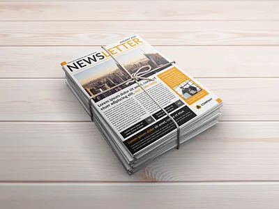 Newsletter adobe illustrator adobe photoshop branding business corporate creative design graphic newsletter print professional vector