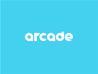 Arcade bold brand design branding chunky circular custom design fun geometric identity logo quirky typography wordmark