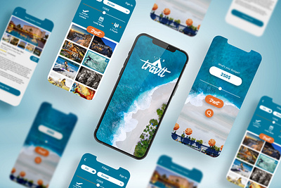 Travit App UI/UX Design | Plan your vacation animation blues design inspiration modern travel plans vacations