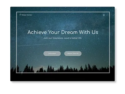 Meteor Garden design flat homepage illustration landing page ui ux web webdesign