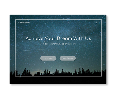 Meteor Garden design flat homepage illustration landing page ui ux web webdesign