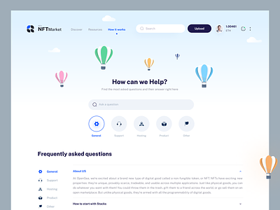 NFT Marketplace - How it works page. 3d app design guide how it works marketplace minimal nft nftmarket nftmarketplace product question ui web website