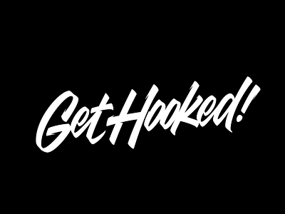 Get Hooked! calligraphy font lettering logo logotype typography