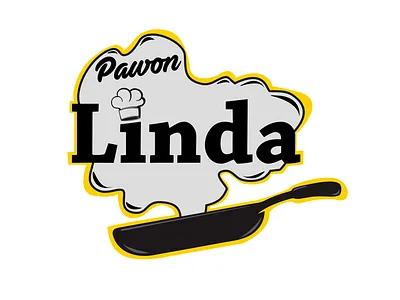 Logo Pawon Linda design flat logo vector