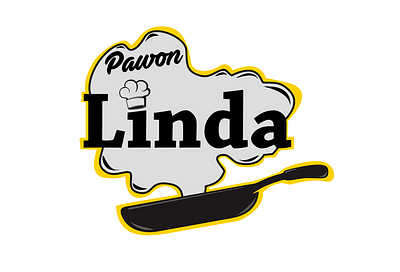 Logo Pawon Linda design flat logo vector