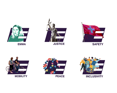 EMMA | Personal Brand Identity System brand identity branding design digital elections equality modern scotland style