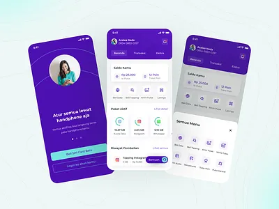 Digital Provider App - Internet Mobile app design balance data usage ecommerce internet internet package internet usage mobile app mobile design mobile interface mobile provider package provider quota sim sim card transaction user experience user interface