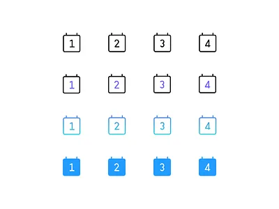Calendar icons app branding calendar calendar ui design icon illustration logo ui ux