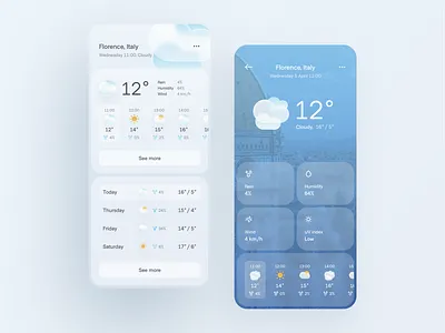 Wheather App app app design design design app designs figma glassmorphism interaction design mobile app mobile design mobile ui ui ui ux ui design uidesign uiux userinterface ux design whatherapp wheather