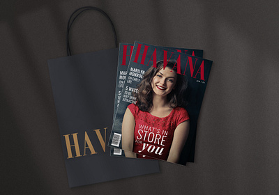 Havana Magazine Cover(s) v.3 bag brand identity branding cover design editorial fashion graphic design magazine typography